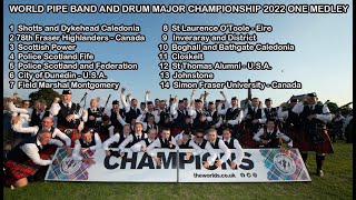 The World Pipe Band Championships 2022  All Grade 1 Medleys [upl. by Janicki]