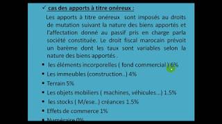 Comptabilité des sociétés partie 9 quot frais de constitution droits denregistrement 2019 quot [upl. by Leesa]