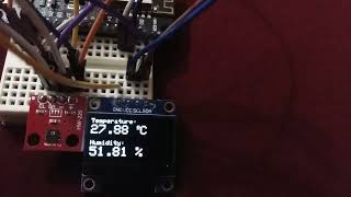 Demo ESP8266 NodeMCU with HTU21D Temperature amp Humidity Sensor [upl. by Arianna139]