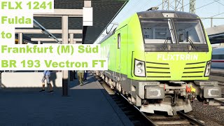 FLX 1241  Fulda to Frankfurt Main Süd  BR 193 Vectron FT  200 kmph LZB [upl. by Vasya184]