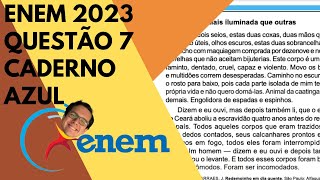 quotMais iluminada que outrasquot  ENEM 2023  Questão 7  Caderno Azul [upl. by Odlabso811]