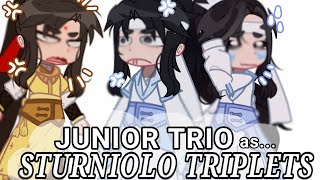 Junior Trio as Sturniolo Triplets  SKIT   GACHA amp MDZS [upl. by Dlonyer]