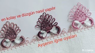 181model En kolay sonsuzluk iğne oyası modeli anlatımlı yapılışı DIY 📣 [upl. by Etnoled]