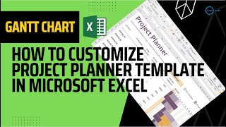 How to Customize Project Plan in Microsoft excel  Gantt Chart [upl. by Einnod]