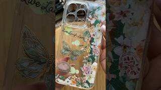 ASMR phone case DIY💚🪲🌿asmr diy phonecase fypシ゚viral journal aesthetic green satisfying [upl. by Garneau]