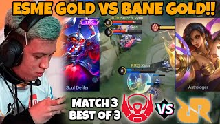 BANE GOLD  ESME GOLD  GRANGER JUNGLER HERO UNIK KELUAR SEMUA RRQ VS BTR MATCH 3 [upl. by Doowrehs811]