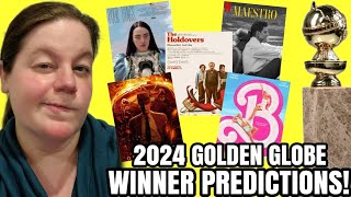 2024 GOLDEN GLOBE WINNER PREDICTIONS  Will Oppenheimer DOMINATE This Year [upl. by Labotsirc]