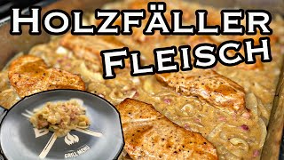 Holzfäller Fleisch für Grill oder Backofen  Partyrezept  The BBQ BEAR [upl. by Ttik811]