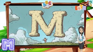 The Letter M  Fun Letters 🐒🌊📚🎶 Educational and Fun Baby and Childrens Songs 🎶BİKA BABY amp KİDS👶 [upl. by Osman375]