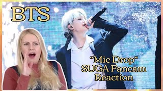 BTS quotMic Dropquot MAMA 2017  SUGA Fan Cam  Reaction [upl. by Tonina]