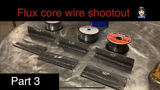 Flux core welding part 3 wire shootout with cut amp etch [upl. by Ennagroeg]