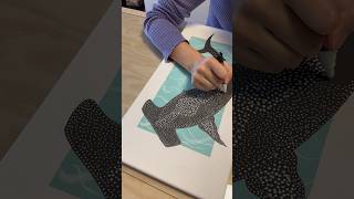 Hammerhead Shark Pointillism Painting🦈 shorts [upl. by Maibach]