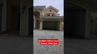 9989231113hyderabadlocality GandipetAditya Casa Grande realestatepropertygated villasale [upl. by Secnirp350]