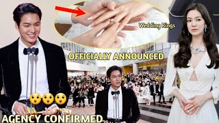 Lee Min ho Finally Announced His Private Wedding Date In Public With Song Hye Kyo [upl. by Tymes]