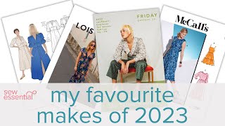 My Favourite Sewing Pattern Makes 2023 [upl. by Sonahpets]