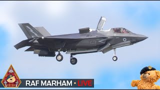 LIVE STEALTH 5TH GEN F35B ACTION 809 NAVAL AIR SQN 617 amp 207 SQUADRON • RAF MARHAM 121124 [upl. by Adnahsor]