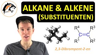 Benennung von ALKANEN amp ALKENEN mit Substituenten Cl Br  Chemie Tutorial [upl. by Brena55]