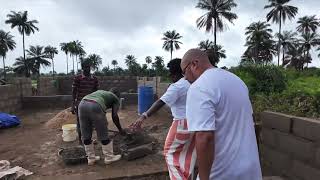 How do you make a brick to Build a school in Sierra Leone [upl. by Nekal]