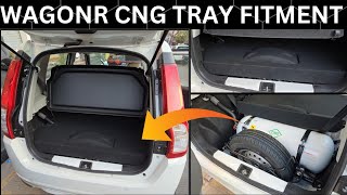 2024 Maruti Suzuki WagonR CNG Tray Installation 🔥  Diggi CNG Tray fitment Tushargurujiibhopal [upl. by Ahens]