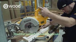 How to fit bolection mould to a timber or composite door with Qwood [upl. by Rednirah]