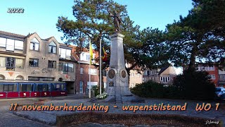 11 novemberherdenking wapenstilstand WO 1 [upl. by Narret]