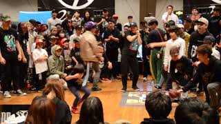 Baby Krow vs 346｜KIDS TOURNAMENT BEST 8 ②｜KING OF BUCK 8｜20171210 [upl. by Roseline]