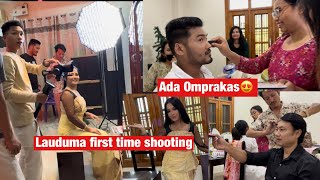 Laudum aa Actor jabai 🤣🥰  Lauduma lFirst time shooting khambai Ada omprakash jwng [upl. by Demetria]