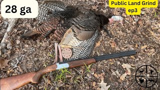 Public Land TurkeyWith 28 Gauge Stevens 555 [upl. by Erreit338]