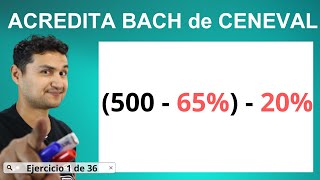 Ejercicio 1 de 39  ACREDITA BACH de CENEVAL [upl. by Aicitel329]