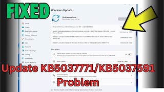 Fix Windows Update KB5037771 KB5037591 Not Installing On Windows 11 [upl. by Ydnat]