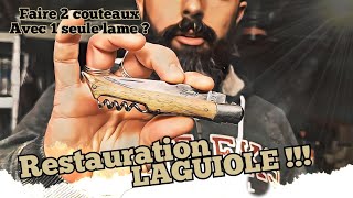 Restauration dun couteaux LAGUIOLE une 2ème vie pour ces lames [upl. by Llemrej]