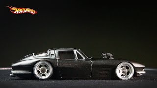 64 CORVETTE STINGRAY CUSTOM RESTORATION HOTWHEELS [upl. by Yaluz54]