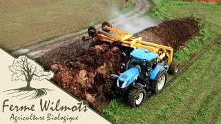 Compostage du fumier  New Holland T7  Menart [upl. by Isoais]