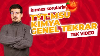 MSÜ  TYT KİMYA GENEL TEKRAR  Z TAKIMI KIRMIZI HAFTA FULL TEKRAR  Kimya Soru Çözüm Kampı 19 Gün [upl. by Opal]