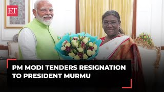 PM Modi submits resignation to President after cabinet recommends LS dissolution [upl. by Tidwell]