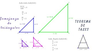 Semejanza de triángulos y Teorema de Tales [upl. by Acacia]