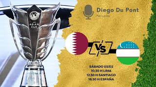 COPA ASIÁTICA 2024  CATAR VS UZBEKISTÁN EN VIVO [upl. by Afas]