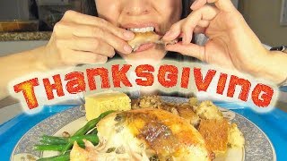 SassEsnacks ASMR Thanksgiving Special  ASMR Mukbang Eating Show  HomeCooked American Food [upl. by Anirok]