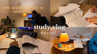 Tıbbi dokümantasyon ve sekreterlik sınav sonuçlarım☀️Finallere nasıl çalışıyorum❓auzef studyvlog ￼ [upl. by Baal]