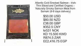 Amazon Atlantic Cold Smoked Salmon Irish Thin Sliced 5000 [upl. by Ania]