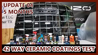 Ceramic Coating Wax Sealant Longevity Test  42 WAY  UPDATE 04  5 MONTH UPDATE [upl. by Lasley551]