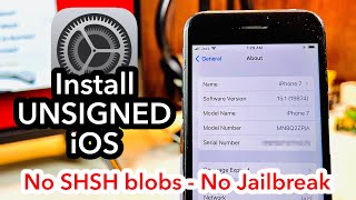 How to update iPhone to unsigned iOS versions without SHSH Blobs [upl. by Akenehs]