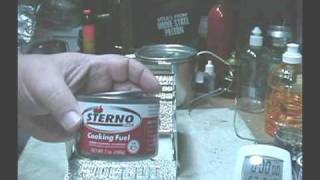 Sterno Folding Stove Boil Test 1 [upl. by Ainna]