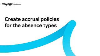 Create accrual policies for the absence types  Personio [upl. by Ecal]