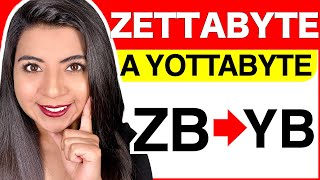 CONVERTIR de ZETTABYTES a YOTTABYTES EJEMPLOS y EXPLICACIÓN COMPLETA [upl. by Maffa]