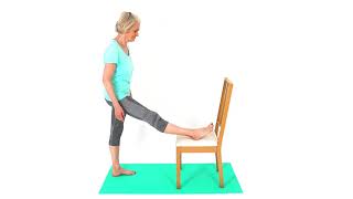 How to do a Hamstring Stretch with a Chair [upl. by Zzabahs]