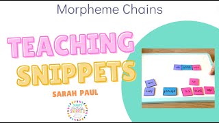 Morpheme Word Chain [upl. by Ativahs60]