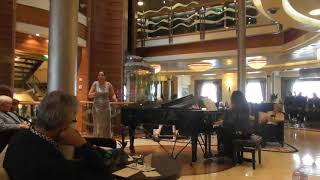 MS Europa  Klassik im Atrium Britta Schwarz singt quotDie Forellequot von F Schubert [upl. by Deirdre257]