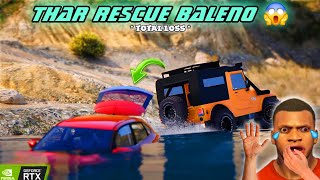 GTA 5  MAHINDRA THAR CRDE RESCUE MARUTI SUZUKI BALENO 🔥😱  EP18  GTA 5 REAL LIFE GAMEPLAY [upl. by Lurline]