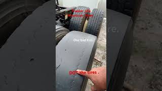 DOT tires Have one bad tire on the truck unsafe [upl. by Sabino348]